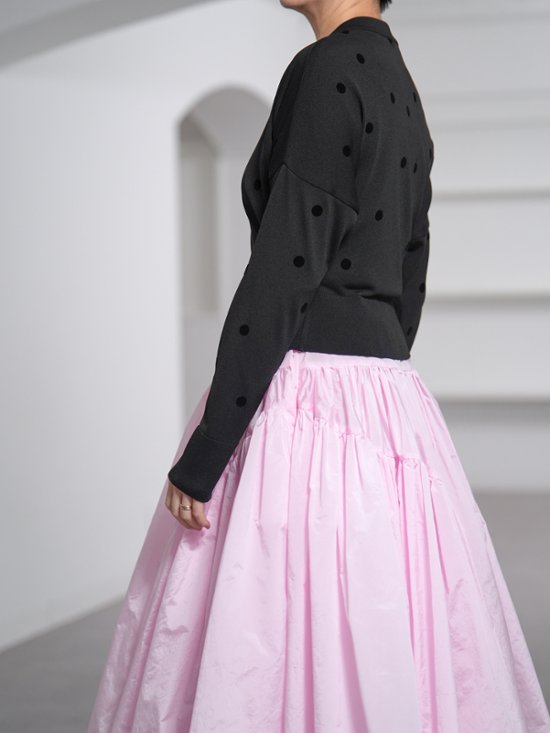 Demi Sheer Dot Black/Black画像