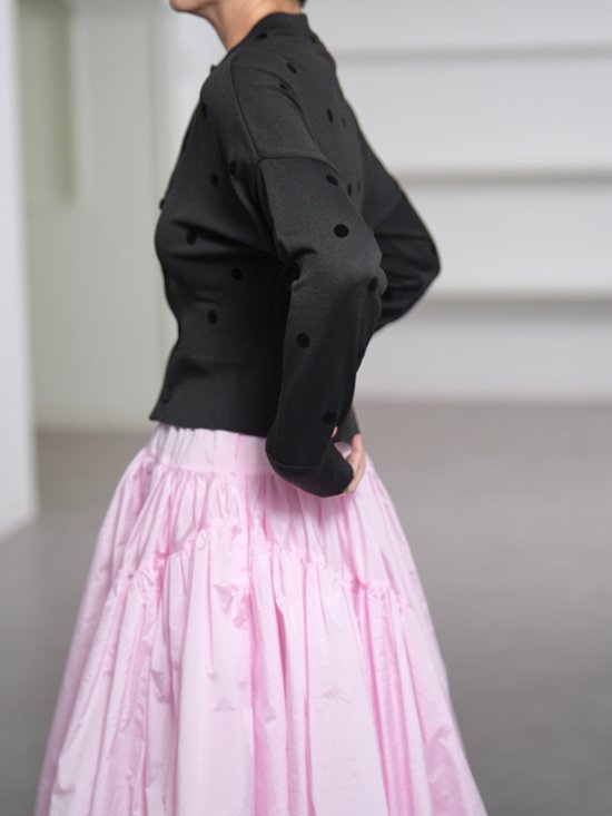 Demi Sheer Dot Black/Black画像
