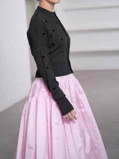 Demi Sheer Dot Black/Black画像