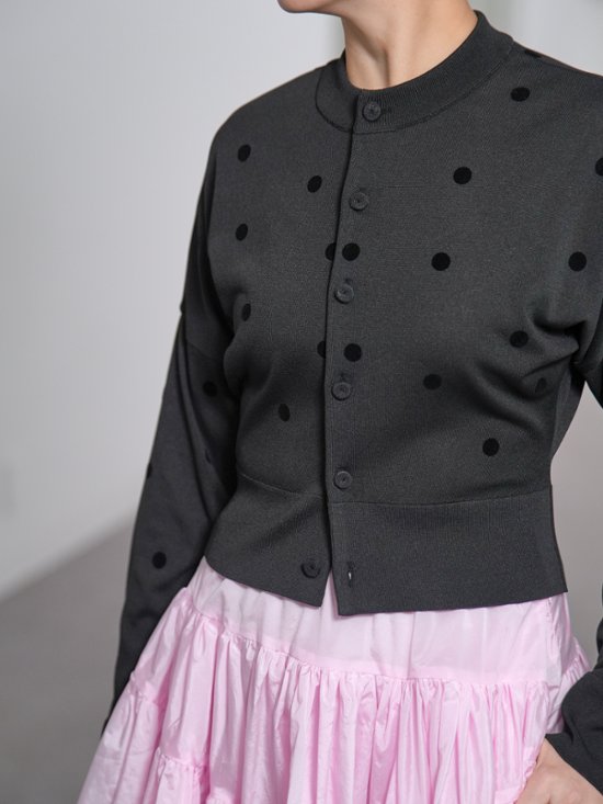 Demi Sheer Dot Black/Black画像