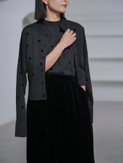 Demi Sheer Dot Black/Blackの画像