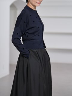 Demi Sheer Dot Navy/Black画像