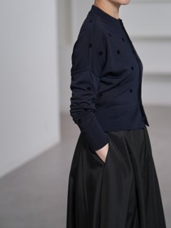 Demi Sheer Dot Navy/Black画像