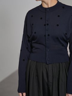 Demi Sheer Dot Navy/Black画像