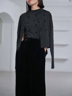 Demi Sheer Dot Navy/Black画像