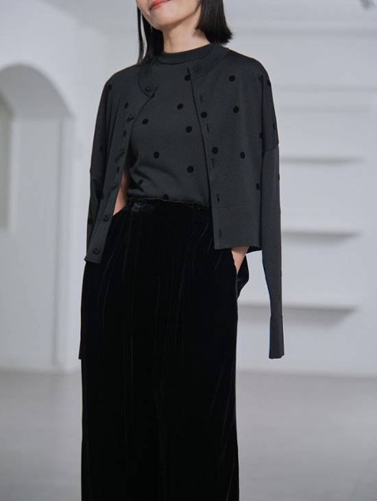 Demi Sheer Dot Navy/Black画像