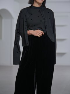 Demi Sheer Dot Navy/Black画像
