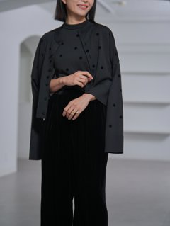 Demi Sheer Dot Navy/Black画像