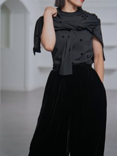 Demi Sheer Dot Navy/Black画像