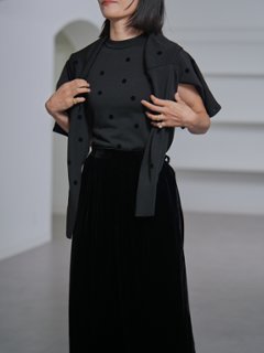 Demi Sheer Dot Navy/Black画像