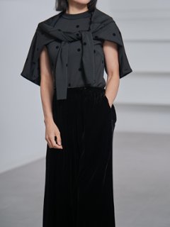 Demi Sheer Dot Navy/Black画像
