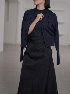 Inez Sheer Dot Navy/Black画像