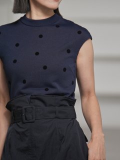 Inez Sheer Dot Navy/Blackの画像