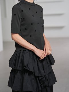 Darcy Sheer Dot Black/Black画像