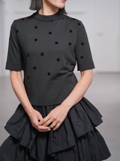 Darcy Sheer Dot Black/Black画像