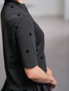 Darcy Sheer Dot Black/Black画像