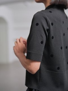 Darcy Sheer Dot Black/Black画像