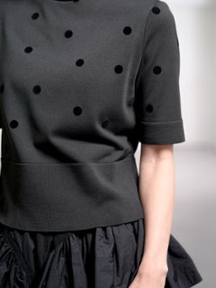 Darcy Sheer Dot Black/Black画像