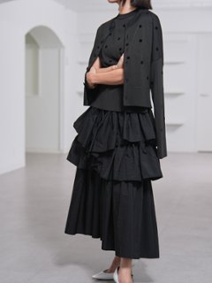 Darcy Sheer Dot Black/Black画像