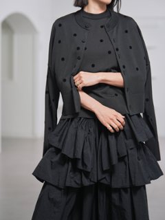 Darcy Sheer Dot Black/Black画像