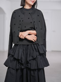 Darcy Sheer Dot Black/Black画像