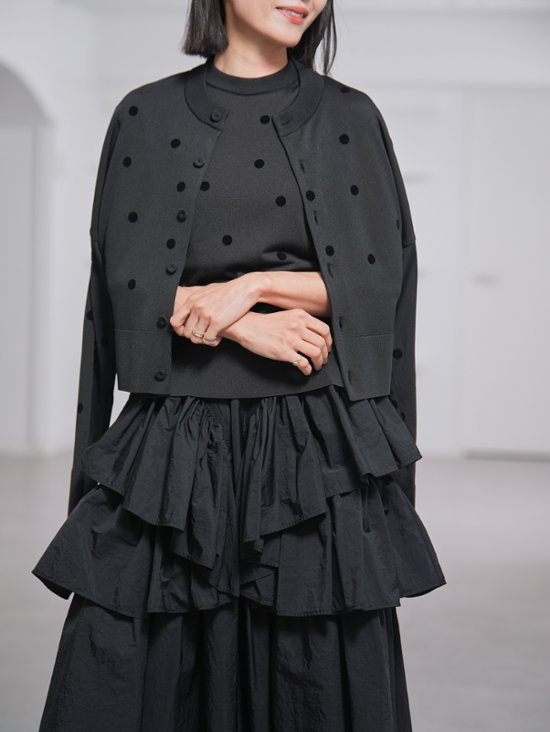 Darcy Sheer Dot Black/Black画像