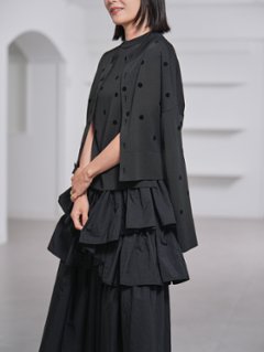 Darcy Sheer Dot Black/Black画像
