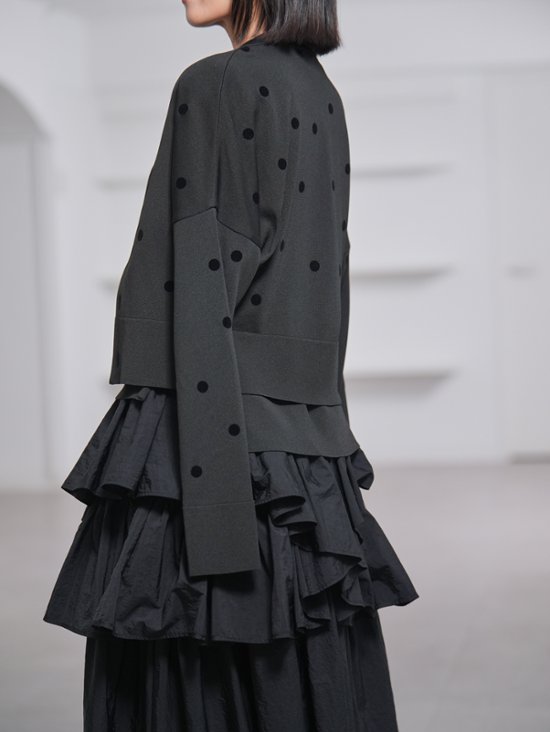 Darcy Sheer Dot Black/Black画像
