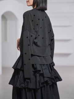 Darcy Sheer Dot Black/Black画像