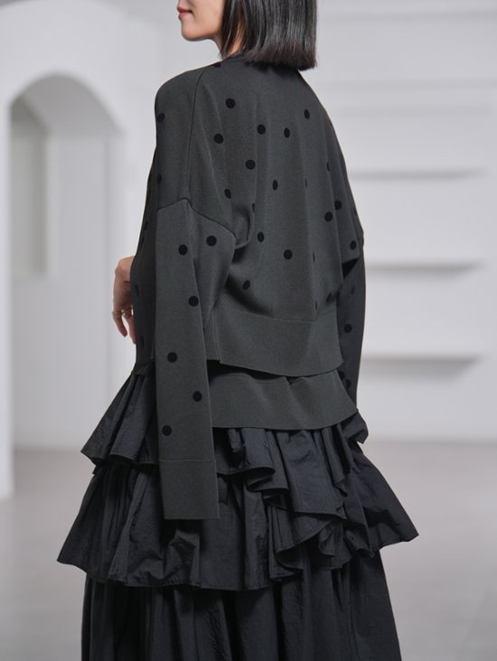Darcy Sheer Dot Black/Black画像