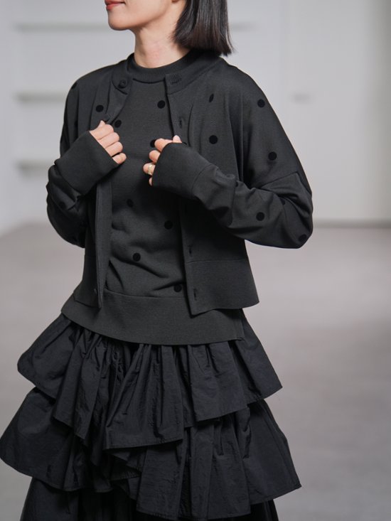 Darcy Sheer Dot Black/Black画像