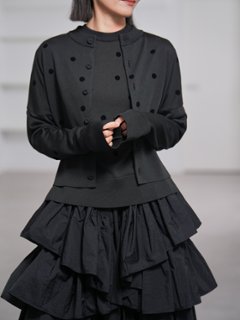 Darcy Sheer Dot Black/Black画像