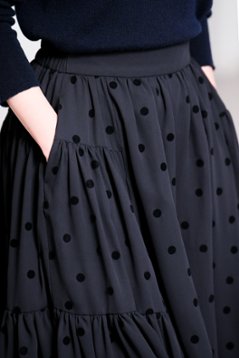 【9月中旬-9月末デリバリー予定】Michelle Mink Dot (全2色)画像