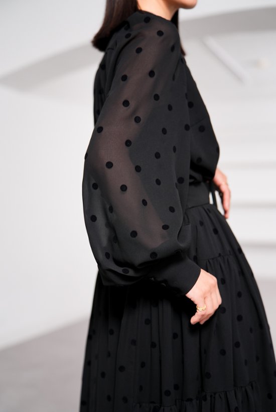 【9月中旬-9月末デリバリー予定】Rosie Mink Dot (全2色)画像