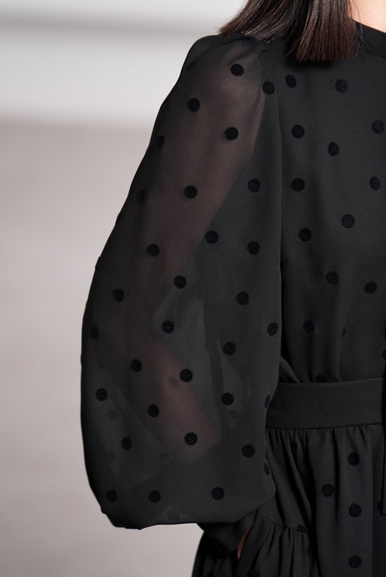 【9月中旬-9月末デリバリー予定】Rosie Mink Dot (全2色)画像