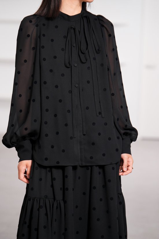【9月中旬-9月末デリバリー予定】Rosie Mink Dot (全2色)画像