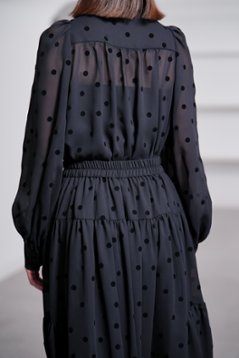 【9月中旬-9月末デリバリー予定】Rosie Mink Dot (全2色)画像