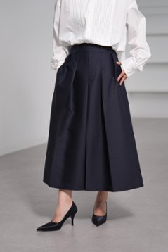 【11月上旬-11月中旬デリバリー予定】Giselle Silk Wool Navy画像