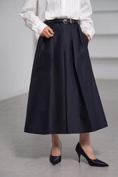 【11月上旬-11月中旬デリバリー予定】Giselle Silk Wool Navy画像