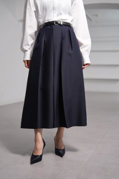 【11月上旬-11月中旬デリバリー予定】Giselle Silk Wool Navy画像