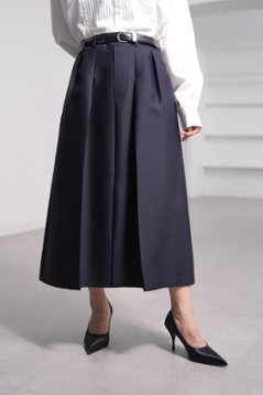【11月上旬-11月中旬デリバリー予定】Giselle Silk Wool Navy画像
