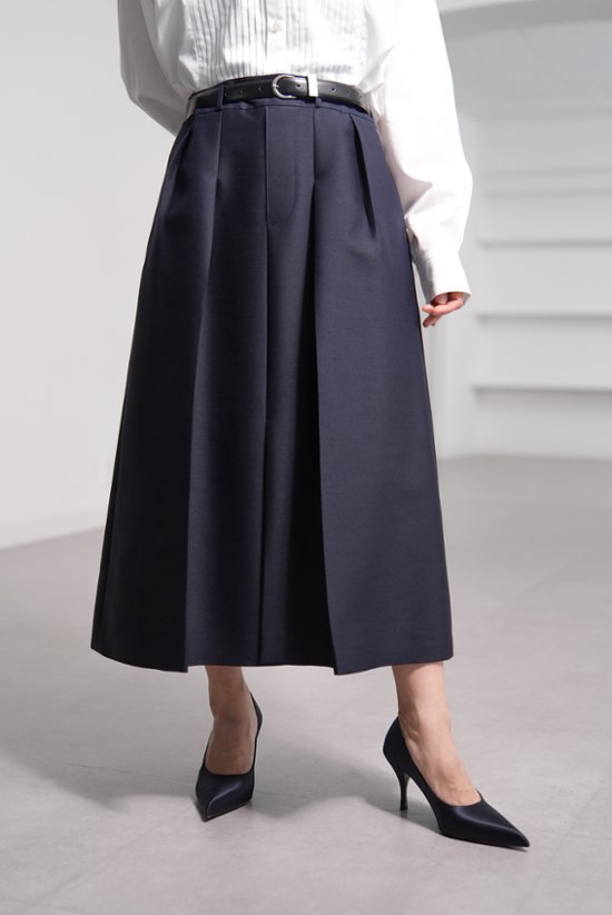 【11月上旬-11月中旬デリバリー予定】Giselle Silk Wool Navy画像