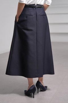 【11月上旬-11月中旬デリバリー予定】Giselle Silk Wool Navy画像
