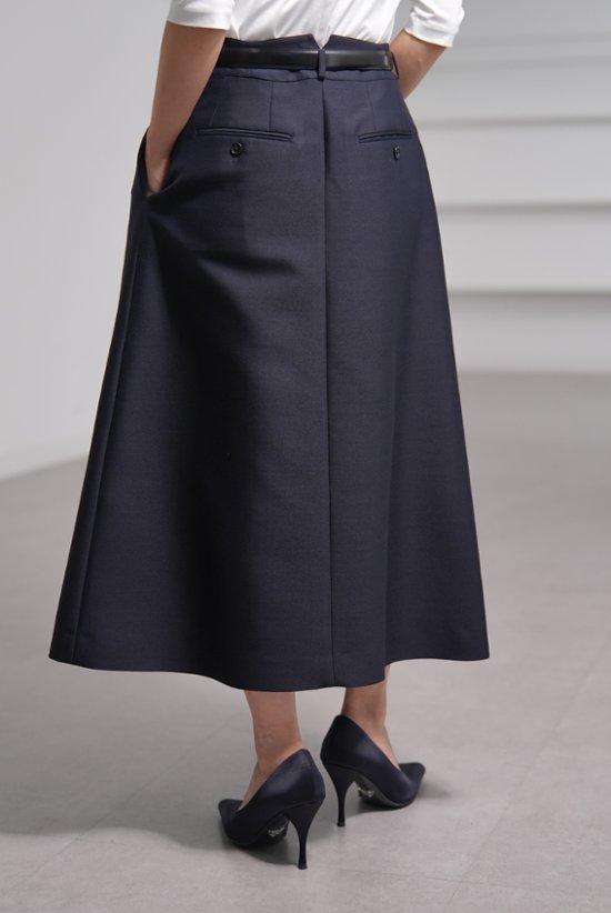【11月上旬-11月中旬デリバリー予定】Giselle Silk Wool Navy画像