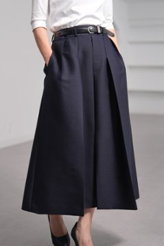 【11月上旬-11月中旬デリバリー予定】Giselle Silk Wool Navy画像