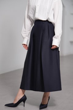 【11月上旬-11月中旬デリバリー予定】Giselle Silk Wool Navy画像