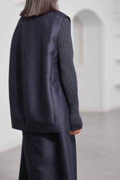 【11月上旬-11月中旬デリバリー予定】Mason Silk Wool Navy画像