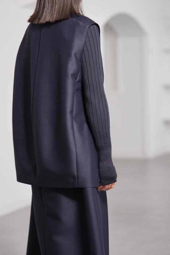 【11月上旬-11月中旬デリバリー予定】Mason Silk Wool Navy画像