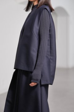 【11月上旬-11月中旬デリバリー予定】Mason Silk Wool Navy画像