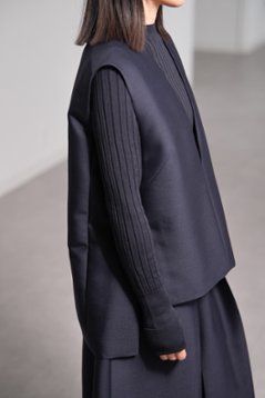 【11月上旬-11月中旬デリバリー予定】Mason Silk Wool Navy画像